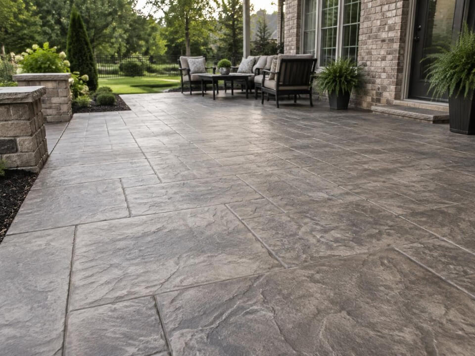 Stamped concrete pattern